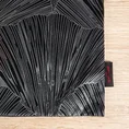 PIERRE CARDIN bieżnik welwetowy GOJA z błyszczącym nadrukiem w formie liści miłorzębu - 40 x 140 cm - czarny 7