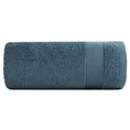 Ręcznik LORITA 50X90 cm bawełniany z żakardową bordiurą w stylu eko - 50 x 90 cm - ciemnoniebieski 3