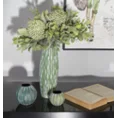 Dekoracyjny wazon AGATA - ∅ 13 cm, wysokość 40 cm - zielony 4