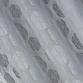 Firana gotowa LARISA zdobiona żakardowym wzorem - 140 x 250 cm - szary 5