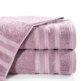 Ręcznik JUDY z bordiurą podkreśloną błyszczącą nicią - 70 x 140 cm - różowy 1