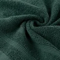 Ręcznik ALINE klasyczny z bordiurą w formie tkanych paseczków - 50 x 90 cm - zielony 5