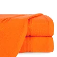 Ręcznik LORI z żakardową błyszczącą bordiurą - 70 x 140 cm - pomarańczowy 1