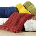 EUROFIRANY PREMIUM Ręcznik DANIEL w kolorze bordowym, z delikatną bordiurą - 50 x 90 cm - bordowy 7