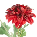 DALIA kwiat sztuczny dekoracyjny z płatkami z jedwabistej tkaniny - ∅ 12 x 57 cm - czerwony 2