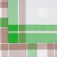 Komplet 2 szt ściereczek kuchennych MONA z klasycznych wzorem kratki - 50 x 70 cm - zielony 2