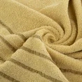 Ręcznik klasyczny JASPER z bordiurą podkreśloną delikatnymi brązowymi paskami - 70 x 140 cm - beżowy 5