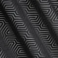 PIERRE CARDIN zasłona INGA z matowego welwetu z żakardowym geometrycznym wzorem - 140 x 250 cm - czarny 9