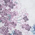 Zasłona LINDON z półtransparentnej etaminy z nadrukiem polnych kwiatów - 140 x 250 cm - naturalny/fioletowy 7