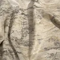 Zasłona  KORNELIA z miękkiej welwetowej tkaniny zdobiona szampańskim nadrukiem przypominającym marmur - 140 x 270 cm - beżowy 6