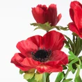 ANEMON ZAWILEC sztuczny kwiat dekoracyjny z płatkami z jedwabistej tkaniny - 56 cm - czerwony 2