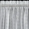 Zasłona ADORA w stylu boho ażurowa zdobiona subtelnymi chwostami - 140 x 270 cm - biały 8