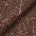 Dywanik łazienkowy NIKA z bawełny, dobrze chłonący wodę z geometrycznym wzorem wykończony błyszczącą nicią - 50 x 70 cm - brązowy 5