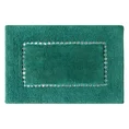 Miękki bawełniany dywanik CHIC zdobiony kryształkami - 75 x 150 cm - ciemnozielony 2