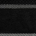 EUROFIRANY PREMIUM Ręcznik CALEB z bawełny frotte o strukturze drobnej krateczki - 50 x 90 cm - czarny 2