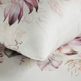NOVA PRINT Komplet pościeli NIKA 42 z satyny bawełnianej z motywem kolorowych egzotycznych liści - 220 x 200 cm - biały 6