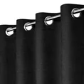 Zasłona DORA z gładkiej i miękkiej w dotyku tkaniny o welurowej strukturze - 200 x 240 cm - czarny 7