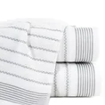 DESIGN 91 Ręcznik LEO klasyczny z bordiurą w pasy - 50 x 90 cm - biały 1