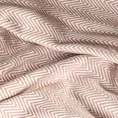 TERRA COLLECTION Koc AVINION Koc w jodełkę  zakończony frędzlami z tkaniny z przewagą bawełny - 180 x 220 cm - różowy 8