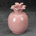 Ananas - figurka ceramiczna SIMONA z perłowym połyskiem - ∅ 11 x 16 cm - różowy 1