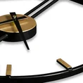 Dekoracyjny zegar ścienny z metalu w nowoczesnym minimalistycznym stylu - 40 x 5 x 40 cm - czarny 4