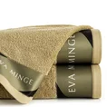 EVA MINGE Ręcznik EVA 1 z puszystej bawełny z bordiurą zdobioną designerskim nadrukiem - 30 x 50 cm - beżowy 1