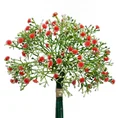 GIPSÓWKA bukiet mały, kwiat sztuczny dekoracyjny - dł. 30 cm dł. bukiet 17 cm - czerwony 1