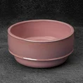 Misa ceramiczna SIMONA z perłowym połyskiem - ∅ 20 x 10 cm - różowy 1