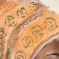 Obraz BEAUTY 1 ręcznie malowany na płótnie portret kobiety w turbanie - 60 x 80 cm - beżowy 2