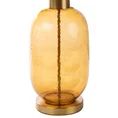 LIMITED COLLECTION Lampa stołowa LUNA 5 z podstawą łączącą szkło i metal oraz welwetowym abażurem BLASK BIELI - ∅ 40 x 69 cm - biały 9
