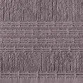 Ręcznik ROMEO z bawełny podkreślony bordiurą tkaną  w wypukłe paski - 70 x 140 cm - fioletowy 2
