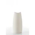 Wazon ceramiczny RISO z efektem rosy - 12 x 7 x 26 cm - kremowy 2