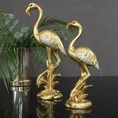 Flaming  figurka srebrno-złota bogato zdobiona, styl orientalny - 16 x 10 x 36 cm - złoty 3