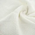 Ręcznik z welurową bordiurą o ryżowej fakturze - 70 x 140 cm - kremowy 5