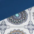 EUROFIRANY NOVA Komplet pościeli z wysokogatunkowej satyny bawełnianej LISBONA z nadrukiem w mandale - 160 x 200 cm - wielokolorowy 2