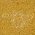 Koc STELA miękki i miły w dotyku z błyszczącym nadrukiem z motywem pszczoły - 150 x 200 cm - złoty 2