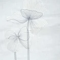 EUROFIRANY PREMIUM Komplet pościeli z bawełny CORNELIA z kwiatowym haftem - 220 x 200 cm - biały 2