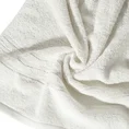 Ręcznik klasyczny z bordiurą podkreśloną delikatnymi paskami - 50 x 90 cm - kremowy 5