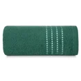 Ręcznik bawełniany FIORE z ozdobnym stebnowaniem - 50 x 90 cm - zielony 3