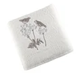 Ręcznik zdobiony haftem z ptaszkami - 70 x 140 cm - kremowy 1