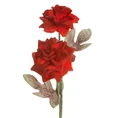 RÓŻA kwiat sztuczny dekoracyjny z pianki - ∅ 17 x 68 cm - czerwony 1