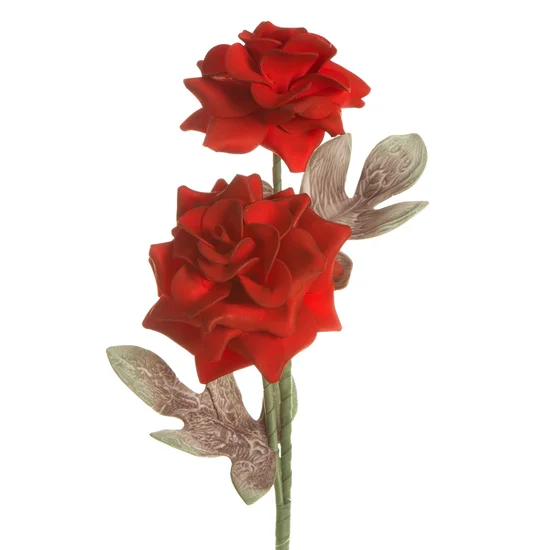 RÓŻA kwiat sztuczny dekoracyjny z pianki - ∅ 17 x 68 cm - czerwony