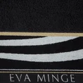 EVA MINGE Ręcznik MINGE 2 z bordiurą zdobioną fantazyjnym nadrukiem - 50 x 90 cm - czarny 2