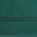 Ręcznik LORI z bordiurą podkreśloną błyszczącą nicią - 70 x 140 cm - butelkowy zielony 2