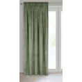 DESIGN 91 Zasłona ROSA z jednokolorowego miękkiego welwetu - 140 x 270 cm - oliwkowy 2