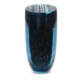 Wazon MOLLY ze szkła artystycznego niebieski - ∅ 16 x 38 cm - ciemnoniebieski 1