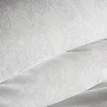 EUROFIRANY PREMIUM Komplet pościeli bawełnianej z adamaszku z żakardowym roślinnym wzorem - 160 x 200 cm - biały 4