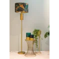 LIMITED COLLECTION Lampa stojąca LILI 1 na metalowej podstawie z welwetowym abażurem GŁĘBIA ZIELENI - ∅ 43 x 157 cm - zielony 12
