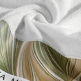 EVA MINGE Ręcznik SOPHIA z bordiurą zdobioną designerskim nadrukiem - 70 x 140 cm - biały 5