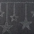 Bieżnik  MARCO z aplikacją z gwiazdkami z cyrkonii - 33 x 140 cm - grafitowy 2